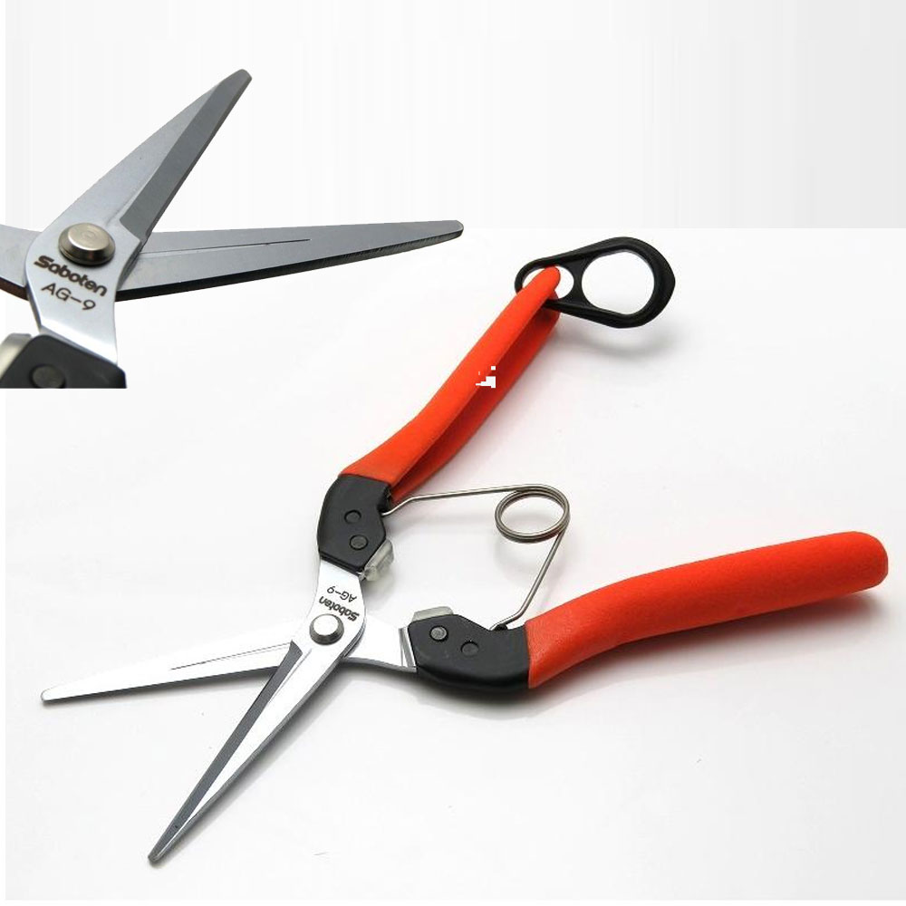 일본 사보텐 적과가위 과일 야채 수확가위 직선형 AG-9