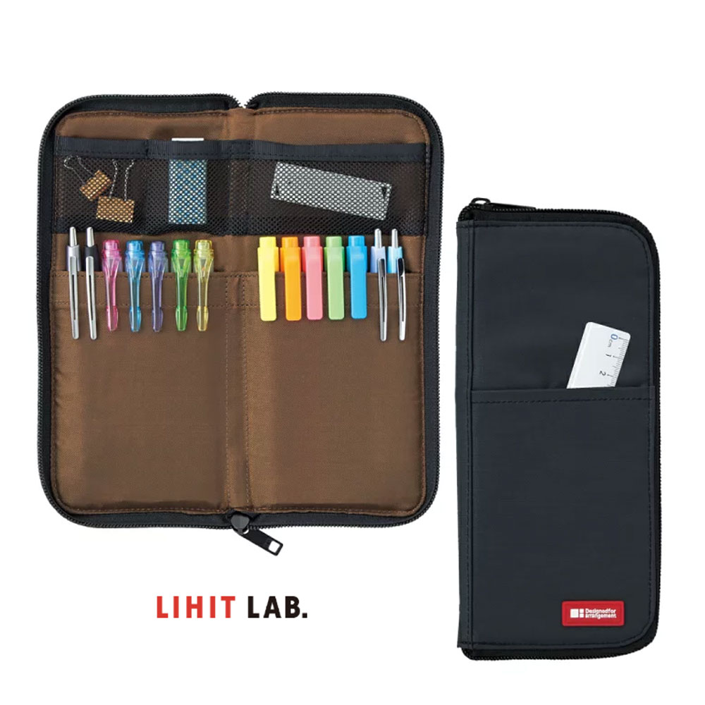 리히트랩 필통 펜케이스 지퍼 필통파우치 플랫