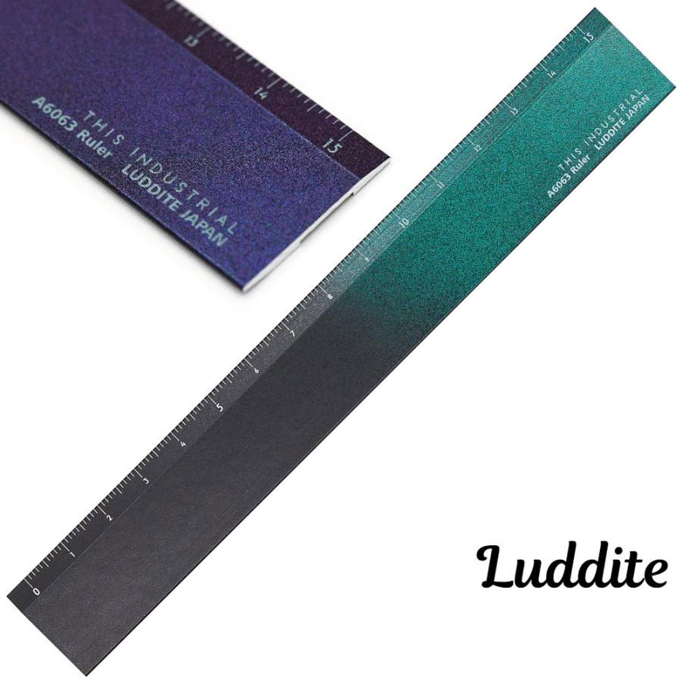 일본 러다이트 고급 자 알루미늄 편광 그라데이션 스텐 커팅자 15cm