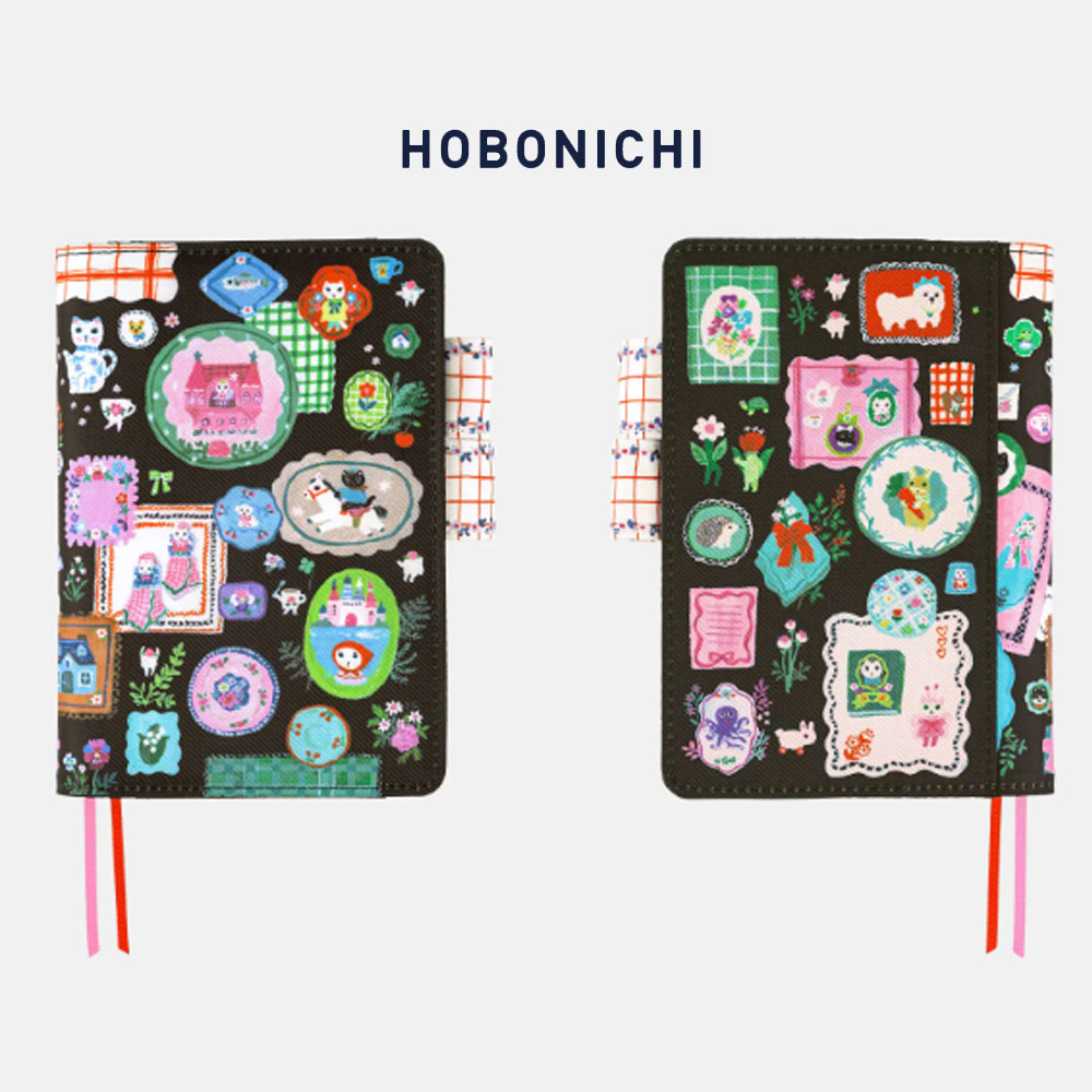호보니치 2026 다이어리 커버 유미 키타기시 하얀 고양이의 테이블 A6 다이어리케이스