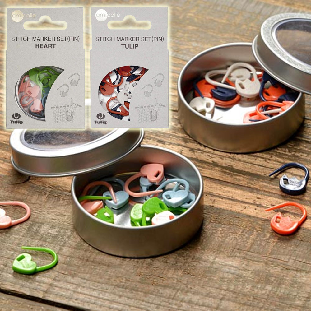 튤립 스티치마커 아미꼬레 단수링 뜨개도구 코수링 세트