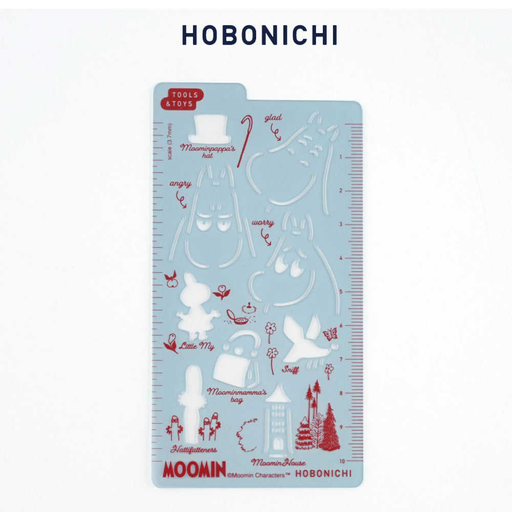 일본 호보니치 무민 템플릿 모양자 스텐실 다이어리 꾸미기 도형 자
