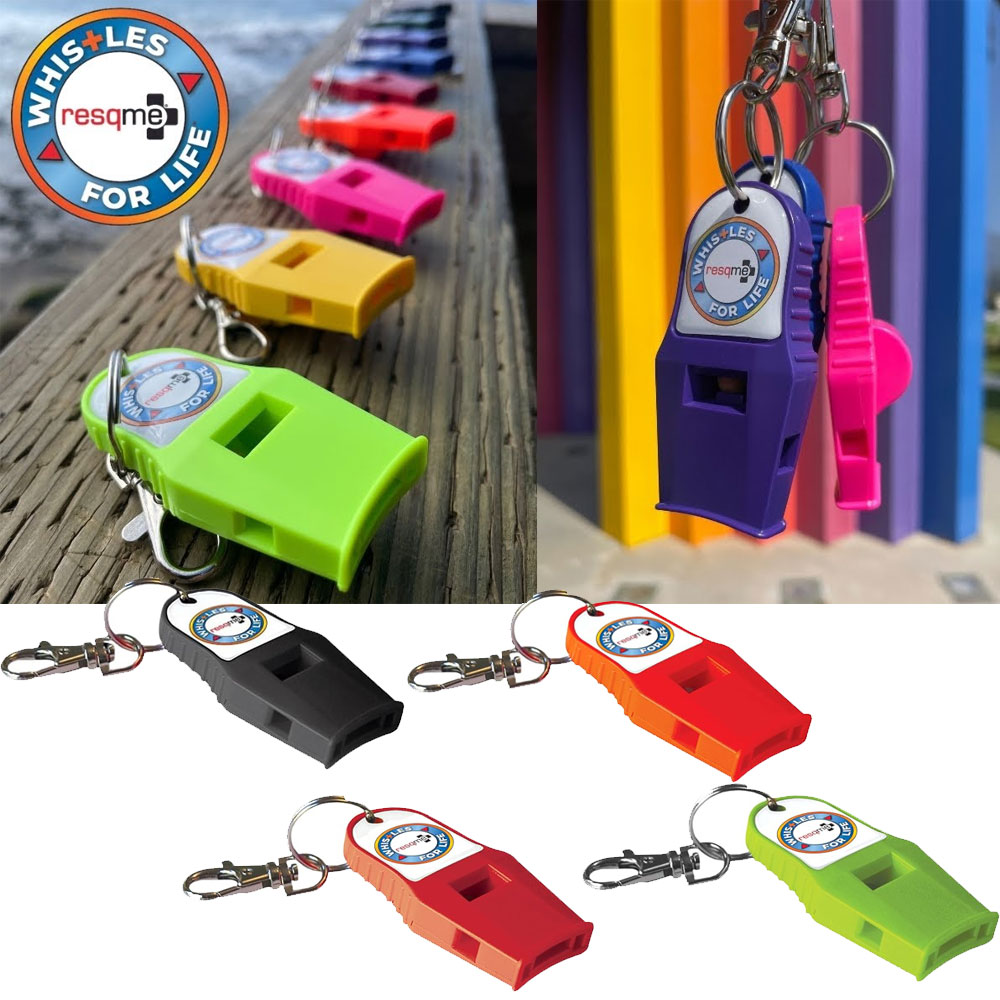 레스큐미 휘슬 USA정품 비상용 호신용 호루라기 키링 120데시벨