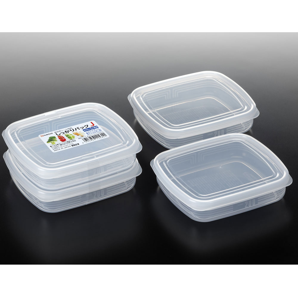 일본 나까야 밀폐용기 K153 냉장고 소분용기 반찬통 400ml 2P세트