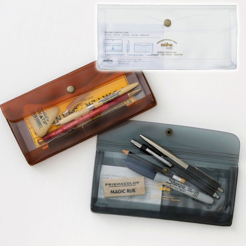 Nahe 투명 파우치 펜케이스 다용도 투명 PVC 파우치