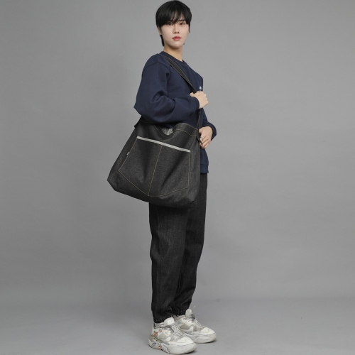 ショルダーバッグ Pentagon pocket big size cross bag PPC115 black Pentagon Pocket Big Size Crossbag Ppc-115 Black Denim