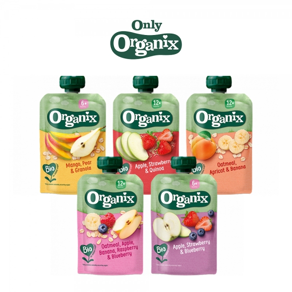 [인스타 공동구매] 영국 1등 영유아식, 오가닉스 과일곡물 퓨레! (100% 유기농 저당 퓨레)