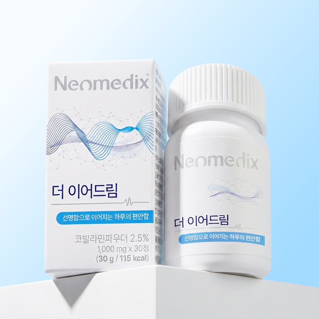 [공식판매처] 네오메딕스 이어드림 코발라민 가바 마그네슘 아연 비타민B12 1박스 1000mg
