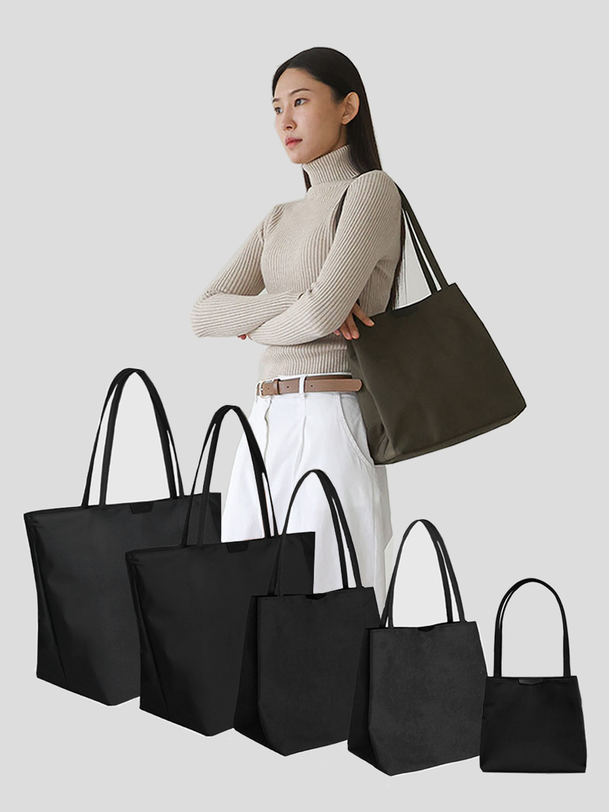 Jedi Seris 5size 5color MINI, XS, S, M ,L 제디시리즈 나일론 숄더백 쇼퍼백