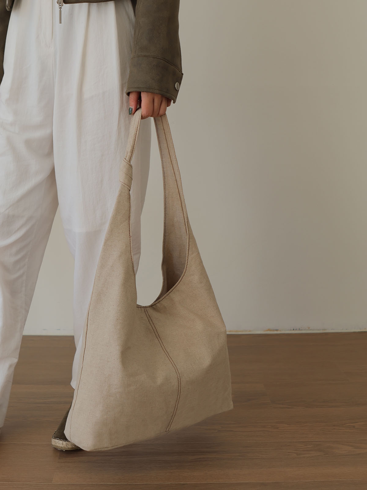 Sia Linen Hobobag 2color 시아 린넨 마직 호보백