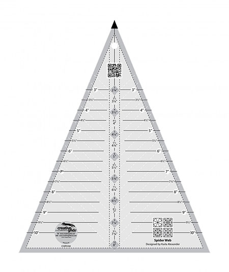 크리에이티브 그리드 스파이더 웹 퀼트 룰러 CGRKA6
