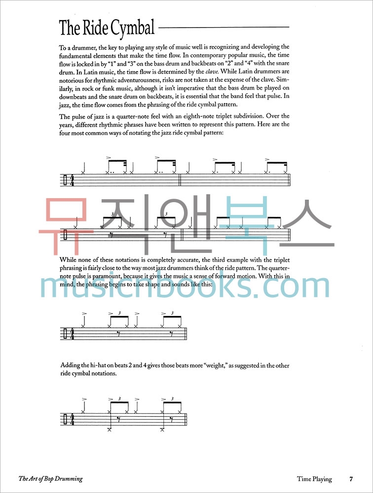 아트 오브 밥 드러밍 드럼 교재 (온라인음원 포함) The Art Of Bop Drumming [00-MMBK0056CD]