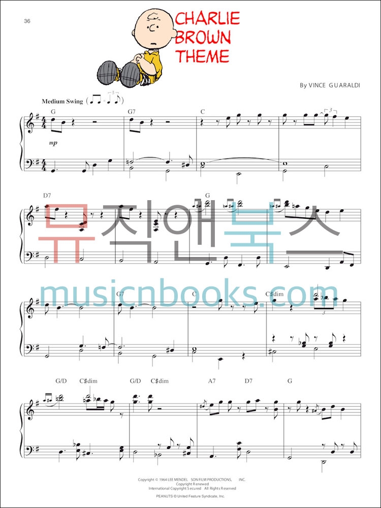 The Peanuts Illustrated Songbook피넛츠 (찰리 브라운) 피아노 악보[00313178]