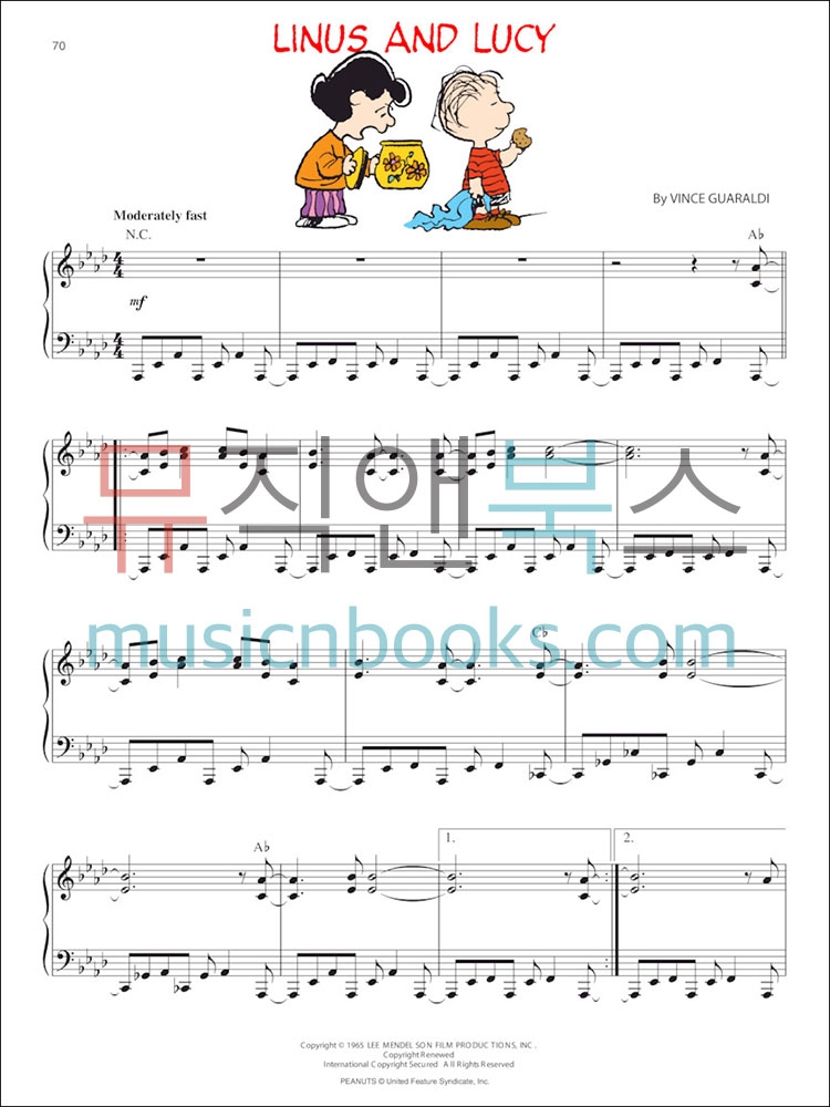 The Peanuts Illustrated Songbook피넛츠 (찰리 브라운) 피아노 악보[00313178]