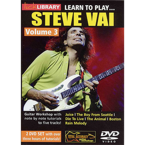 (할인) Steve Vai - Lick Library: Learn To Play Steve Vai - Volume 3스티브 바이 기타 레슨 DVD[RDR0203]