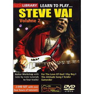 (할인) Steve Vai - Lick Library: Learn To Play Steve Vai - Volume 2스티브 바이 기타 레슨 DVD[RDR0040]