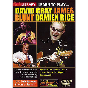 (할인) Lick Library: Learn To Play David Gray, James Blunt, Damien Rice 데이빗 그레이, 제임스 블런트, 데미안 라이스 기타 레슨 DVD[RDR0111]