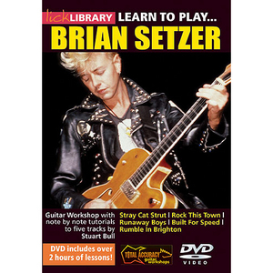 (할인) Brian Setzer - Lick Library: Learn To Play Brian Setzer 브라이언 세처 기타 레슨 DVD[RDR0161]