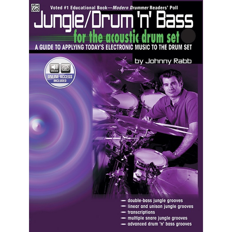 Jungle/Drum 'n' Bass for the Acoustic Drum Set정글/드럼앤베이스 드럼 교재 (온라인 음원 포함)[00-0570B]