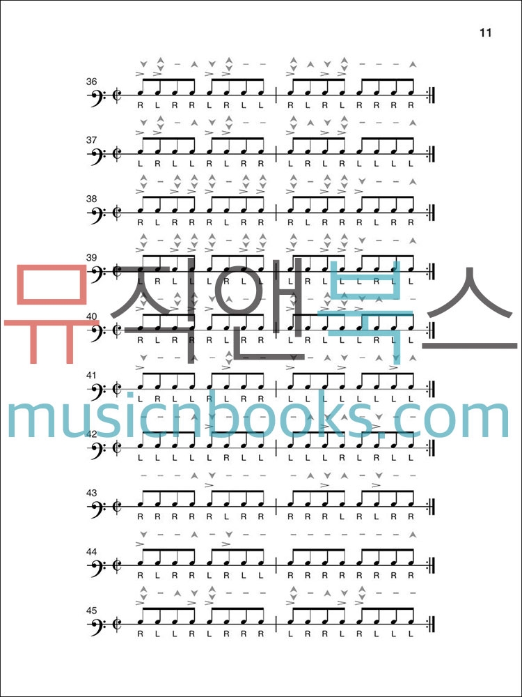 조 모렐로 드럼 스틱 교재 마스터 스터디 Master Studies [06631474]