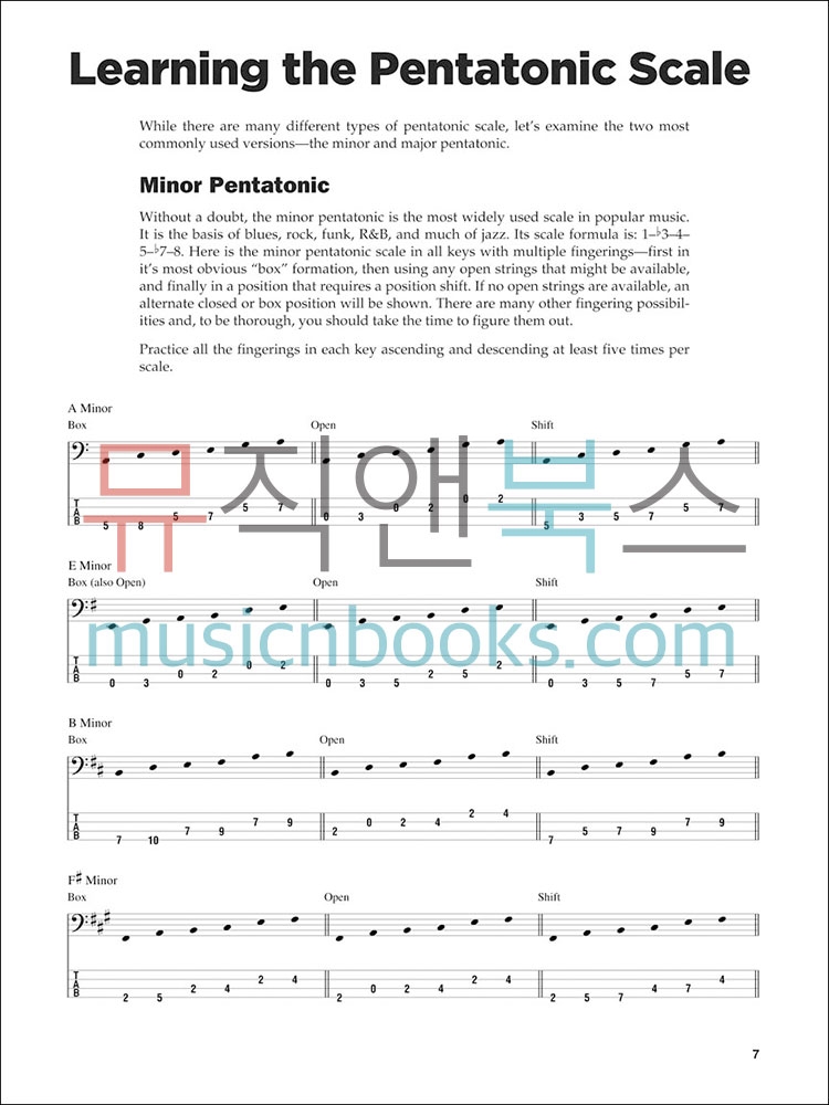 Pentatonic Scales For Bass펜타토닉 스케일 포 베이스[00696224]*