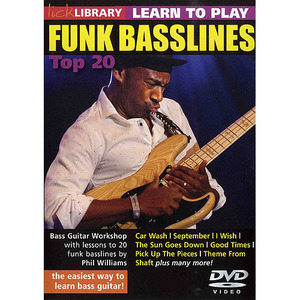 (할인) Lick Library: Learn To Play Funk Basslines - Top 20펑크 베이스 라인 레슨 DVD[RDR0192]