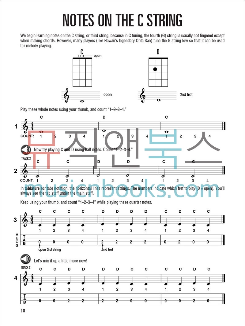 Hal Leonard Ukulele Method Book 1 Plus Chord Finder할 레오나드 우쿨렐레 교본과 코드 사전[00696472]