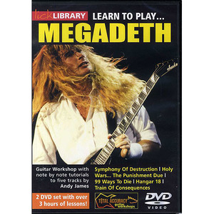 (할인) Megadeth - Lick Library: Learn To Play Megadeth메가데스 레슨 DVD[RDR0187]