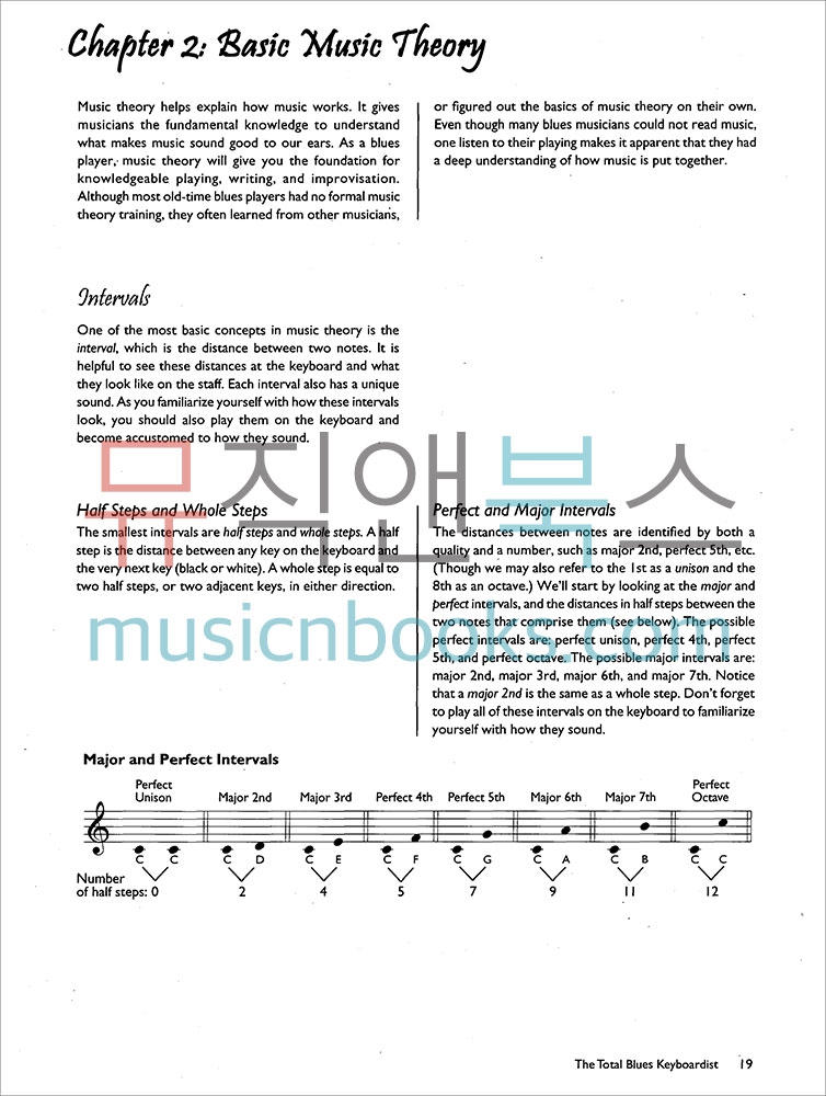 (할인) 블루스 피아노 키보드 교재 (CD 포함) The Total Blues Keyboardist [00-36609]