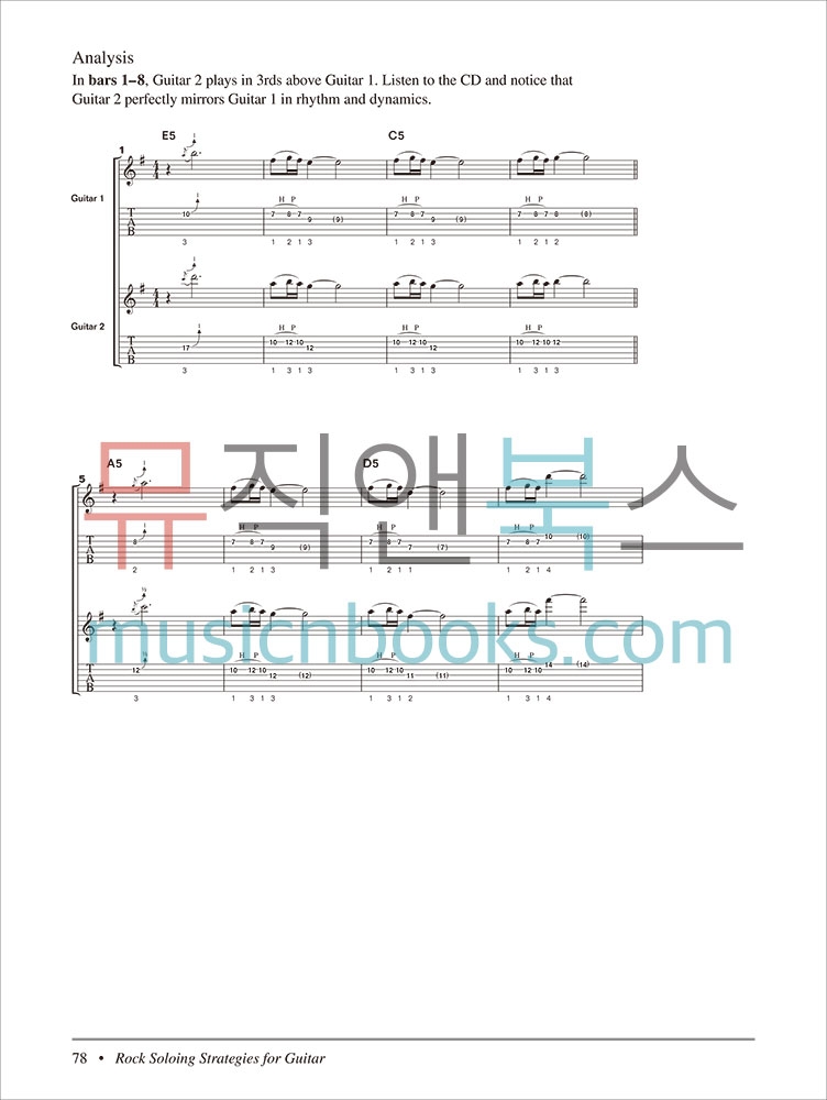 (할인) Rock Soloing Strategies for Guitar록 기타 솔로 교본 (CD 포함)[00-37769]