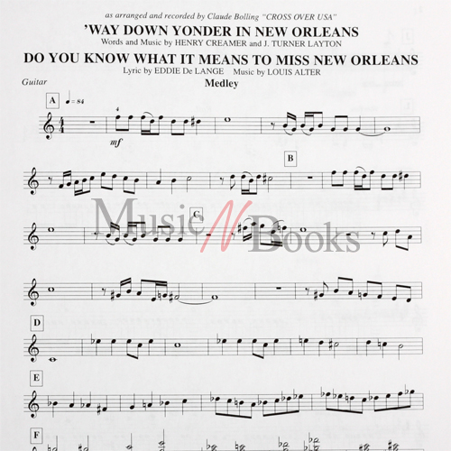 (할인) Claude Bolling - Way Down Yonder In New Orleans/Do You Know What It Means...클로드 볼링 플루트 등 전파트 악보집[00673257]