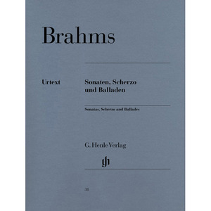 Brahms - Sonatas, Scherzo and Ballades브람스 - 소나타, 스케르초, 발라드[HN38]
