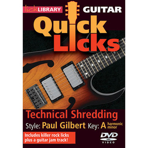 (할인) Paul Gilbert - Technical Shredding: Quick Licks 폴 길버트 (미스터 빅) 레슨 DVD[00393145]