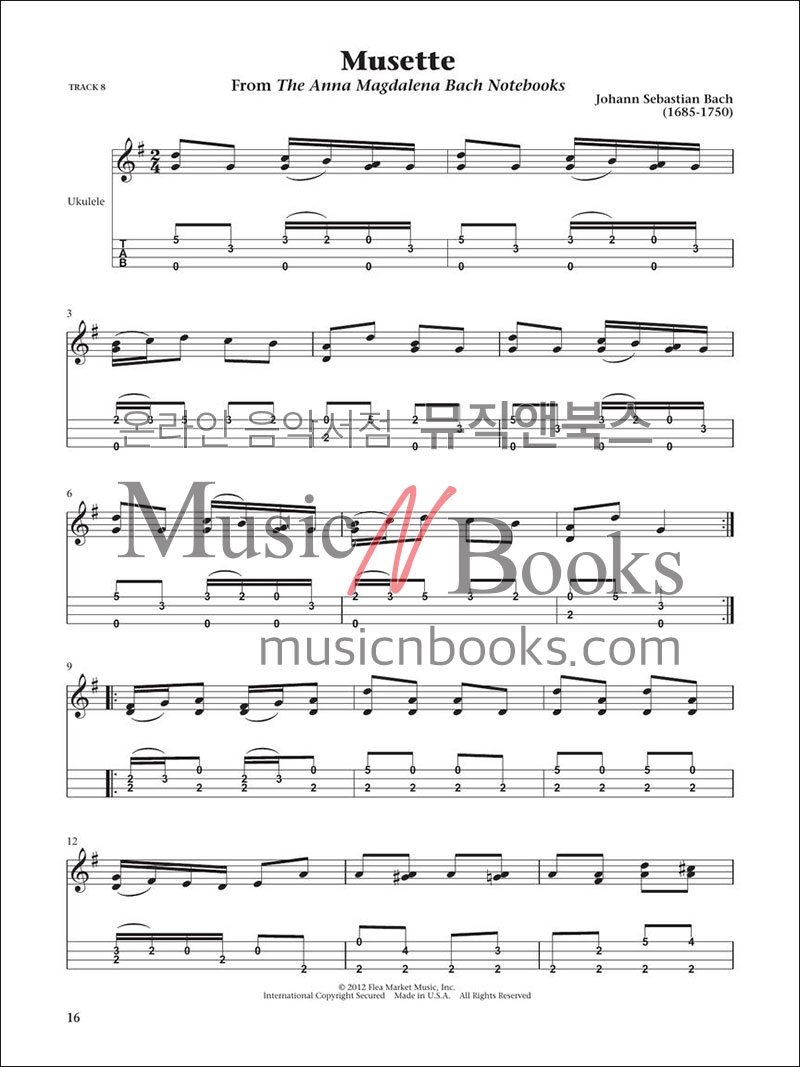 The Baroque Ukulele바로크 음악 우쿨렐레 악보[00102886]*