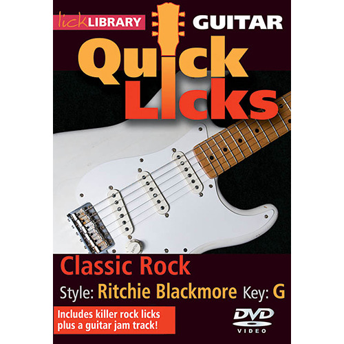 (할인) Ritchie Blackmore - Classic Rock: Quick Licks 리치 블랙모어 레슨 DVD[00393104]