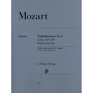 헨레 모차르트 바이올린 협주곡 5번 A장조 K 219 터키 [HN679] Henle 악보
