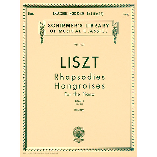 리스트 헝가리 광시곡 1권 1-8번 피아노 악보 Liszt Rhapsodies Hongroises [50257480]