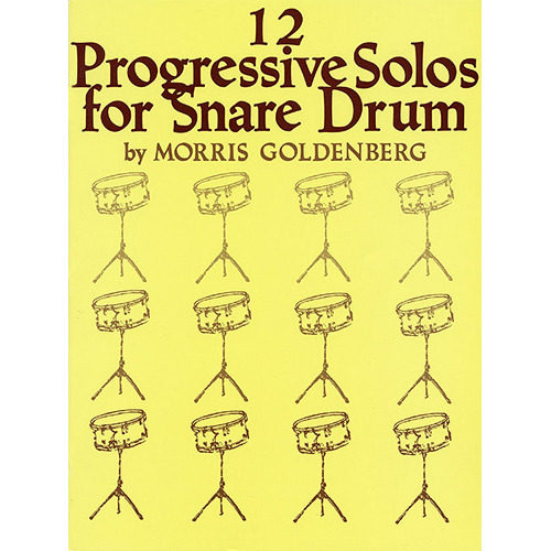 (할인) Twelve Progressive Solos for Snare Drum - Morris Goldenberg모리스 골든버그 스네어 드럼 교본[00347783]