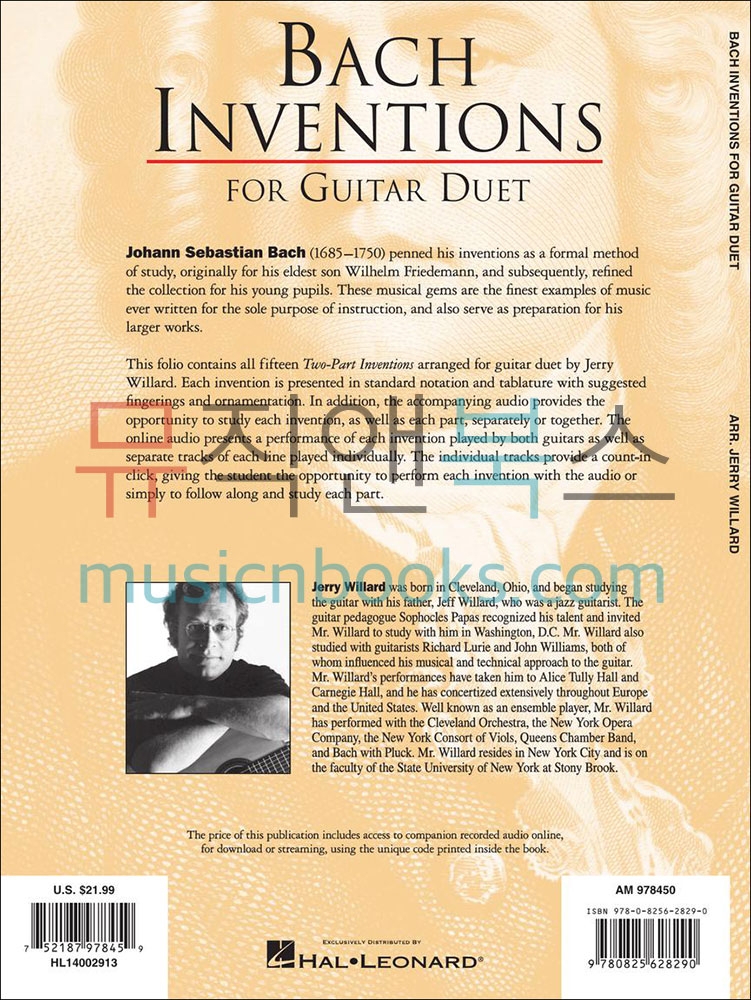 Bach Inventions (Classical Guitar)바흐 인벤션 클래식 기타 듀엣 악보[14002913]*