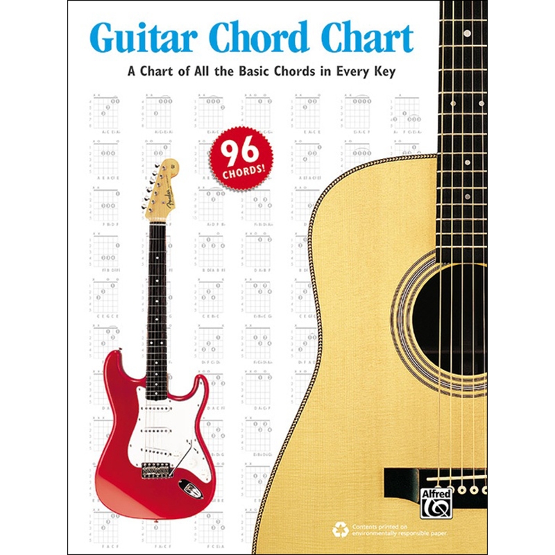 기타 코드표 알프레드 Alfred Guitar Chord Chart [00-44023]