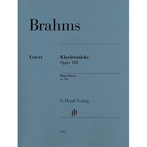 Brahms - Piano Pieces op. 118브람스 - 6개의 피아노 소품[HN1215]*
