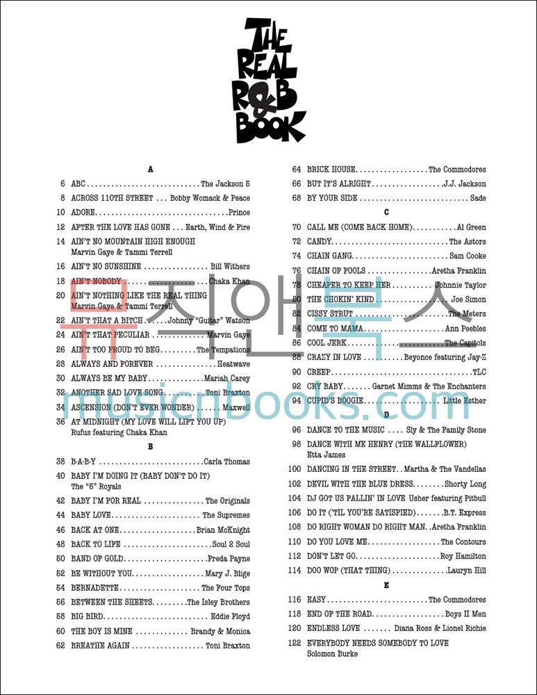 The Real R&B Book리얼북 알앤비 버전[00240437]