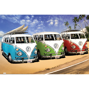 (할인) VW Camper - Campers Beach폭스바겐 캠퍼 포스터[PH0414]