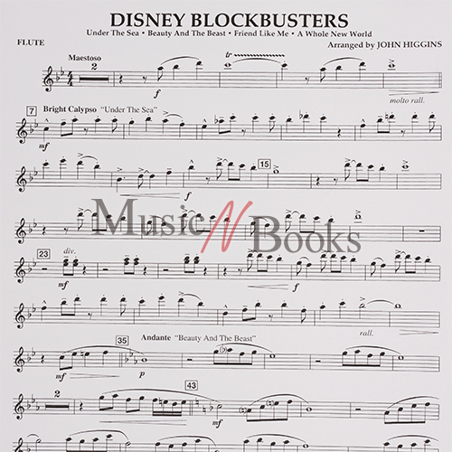 (할인) Disney Blockbusters디즈니 주제곡 모음 관악기 콘서트 밴드 악보세트[08724552]