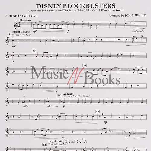 (할인) Disney Blockbusters디즈니 주제곡 모음 관악기 콘서트 밴드 악보세트[08724552]