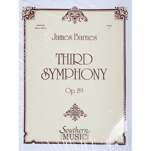 (할인) James Barnes - Third Symphony The Tragic Op. 89 제임스 반즈콘서트 밴드[03778090]