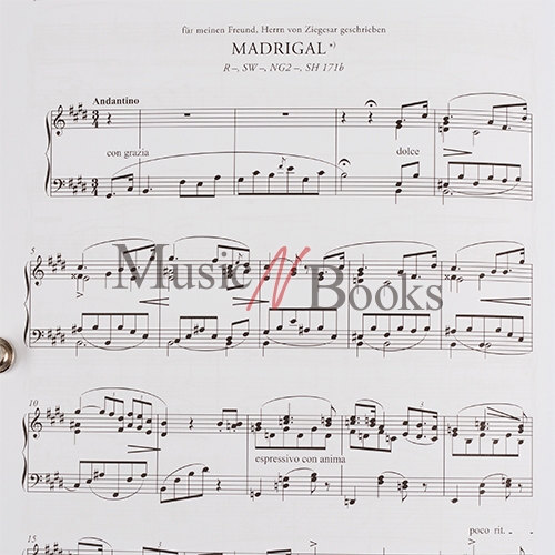 리스트 위안, 마드리갈 피아노 악보 EMB 부다페스트 Liszt Consolations and Madrigal [50511560]