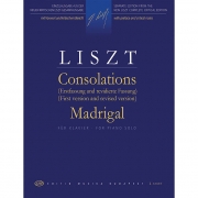 리스트 위안, 마드리갈 피아노 악보 EMB 부다페스트 Liszt Consolations and Madrigal [50511560]