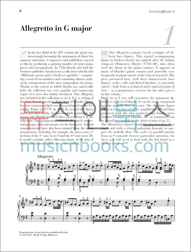 헨레 하이든 쉬운 피아노 악보 Henle Haydn At the Piano [HN1817]