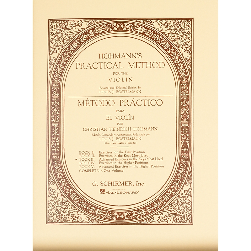 호만 바이올린 교본 3권 Hohmann Practical Method for the Violin Book 3 [50326680]